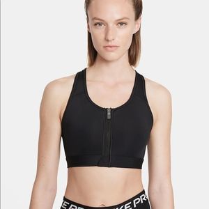 Nike Dri-Fit Swoosh Women’s Medium-Support Padded Zip-Front Sports Bra